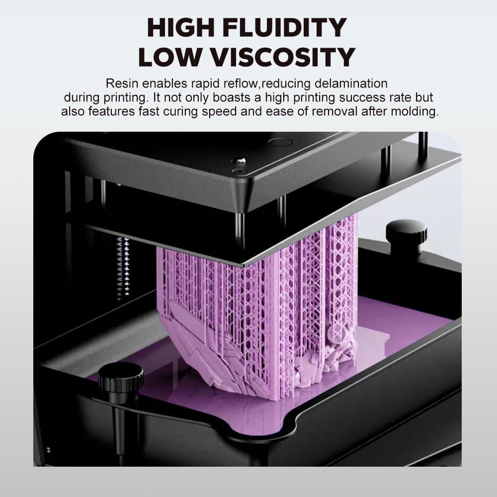 3D Resin 3D Printer UV Curable Resin 405nm High Precision Printing Resin Quick Curing & Excellent Fluidity for