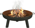 Outdoor Fire Pit, Black, 27.5-Inch