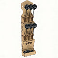 Dart Holder Wall Mount & Table Stand - Holds 6 Darts with Tip Protection | Dart Storage Organizer with Accessory Box