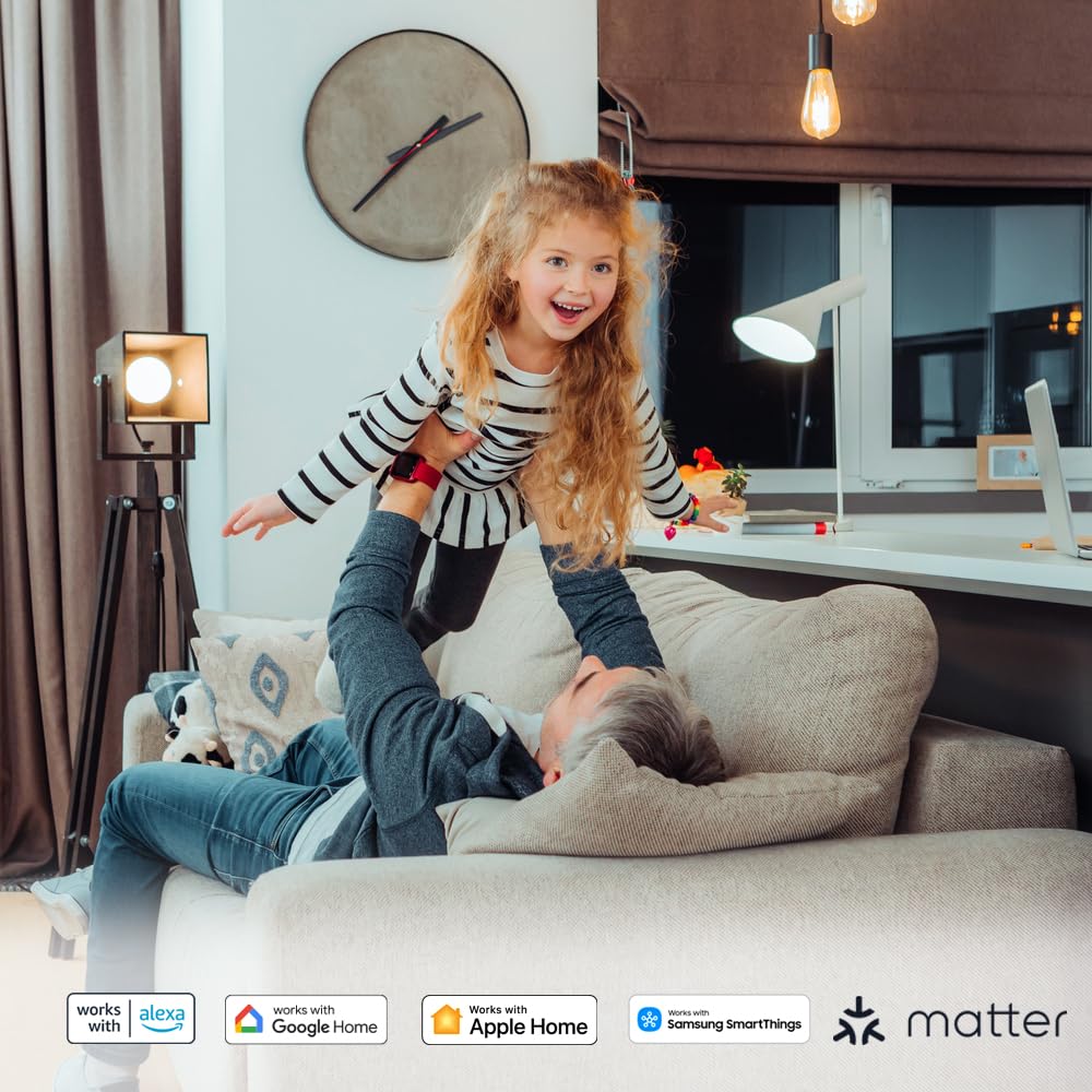 Decora Smart Dimmer Switch, Wi-Fi 2nd Gen, Neutral Wire Required, Works with Matter, Alexa, Google Assistant, Apple