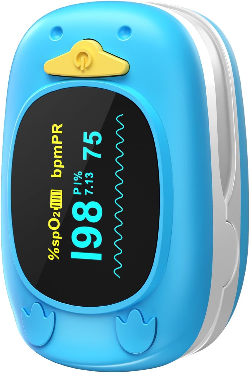 JKS50A fingertip Pulse Oximeter with Small Finger Clip, SpO2 Blood Oxygen Monitor with OLED Display, Heart Rate