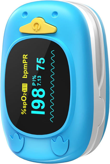 JKS50A fingertip Pulse Oximeter with Small Finger Clip, SpO2 Blood Oxygen Monitor with OLED Display, Heart Rate