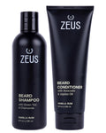 Beard Wash Set for Men, Beard Shampoo & Conditioner (Vanilla Rum)
