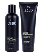 Beard Wash Set for Men, Beard Shampoo & Conditioner (Vanilla Rum)