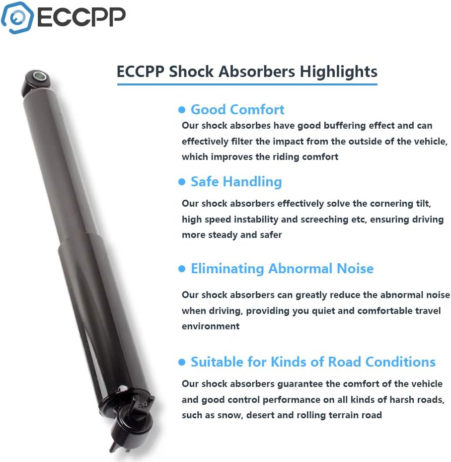 ECCPP Rear Shocks Absorbers for Jeep TJ, for Jeep Wrangler 1997-2006