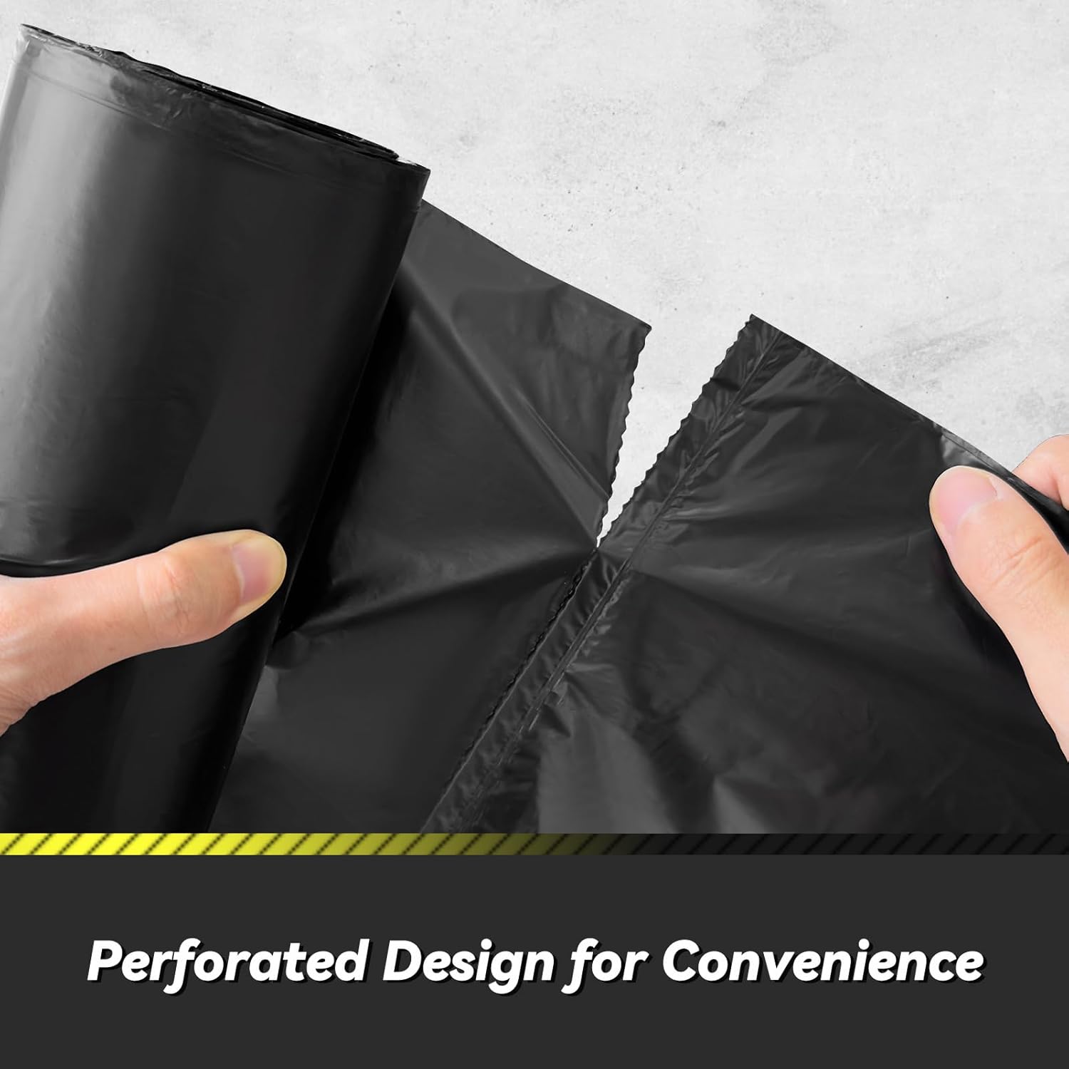100 Count 55-60 Gallon Trash Bags, Sturdy & Tear-Resistant Commercial Can Liners 55 Gallon, Large Garbage Bags, Large