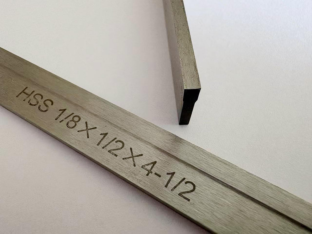 Set of 2 HSS 1/8" x 1/2" x 4-1/2" for Lathe Parting Cut Off Blade Parallel Style (1/8x1/2x4-1/2 M2)