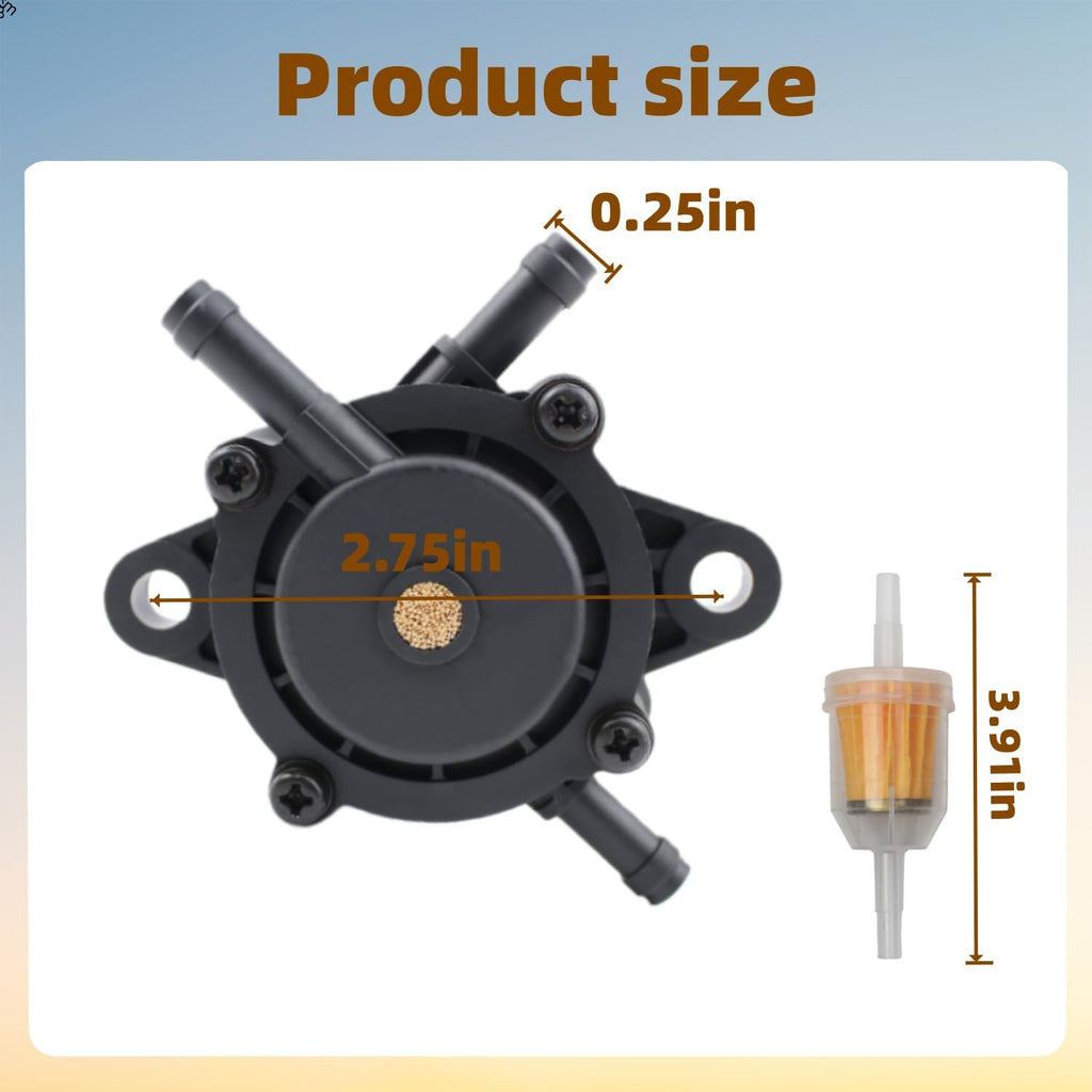 139-0684 127-9206 Fuel Vacuum Pump Replacement for Toro Exmark TimeCutter SW 4200 SS 4250 SW 5000 MX 4250 SW 5425 SWX 4250 TITAN HD 1500 or 2000 Series Riding Mower