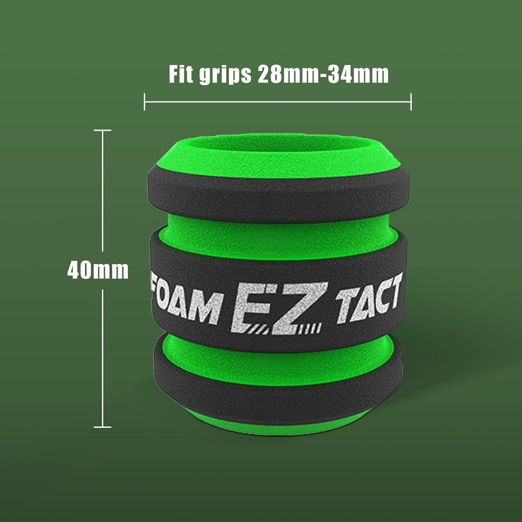 EZ 12pcs TACT Disposable Foam Tattoo Grip Covers Plus Size 28mm to 34mm for Wireless Battery Rotary Tattoo Pen Machine