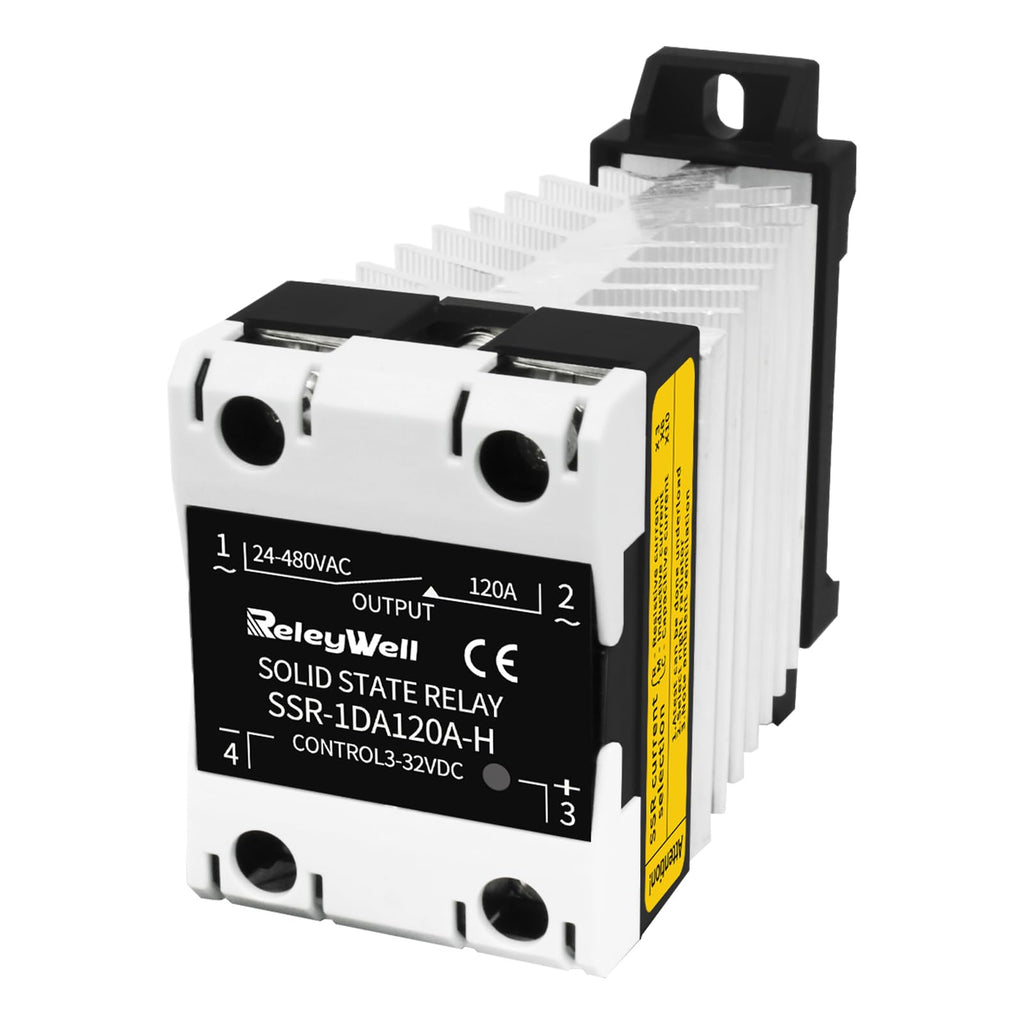 Solid State Relay 120A, DIN Rail SSR, ReleyWell