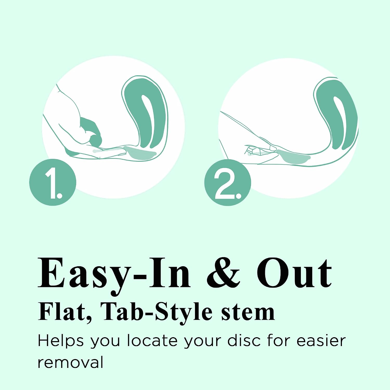 Reusable Menstrual Disc (Small), 100% Medical-Grade Silicone, Flexible & Leak-Free Period Disc, Eco Friendly Feminine