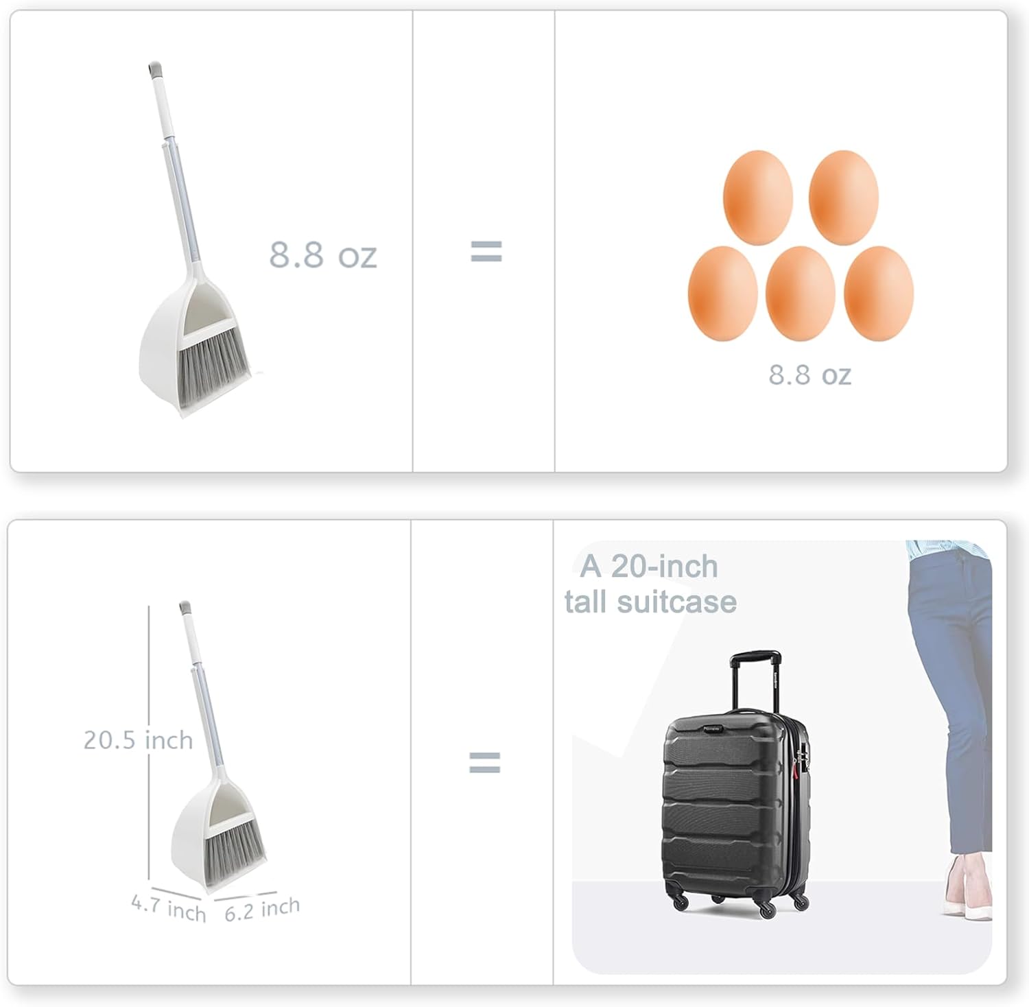 Small Broom and Dustpan Set, Household Mini Broom and Dustpan Set, Mini Broom and Cleaning Set Suitable for Various