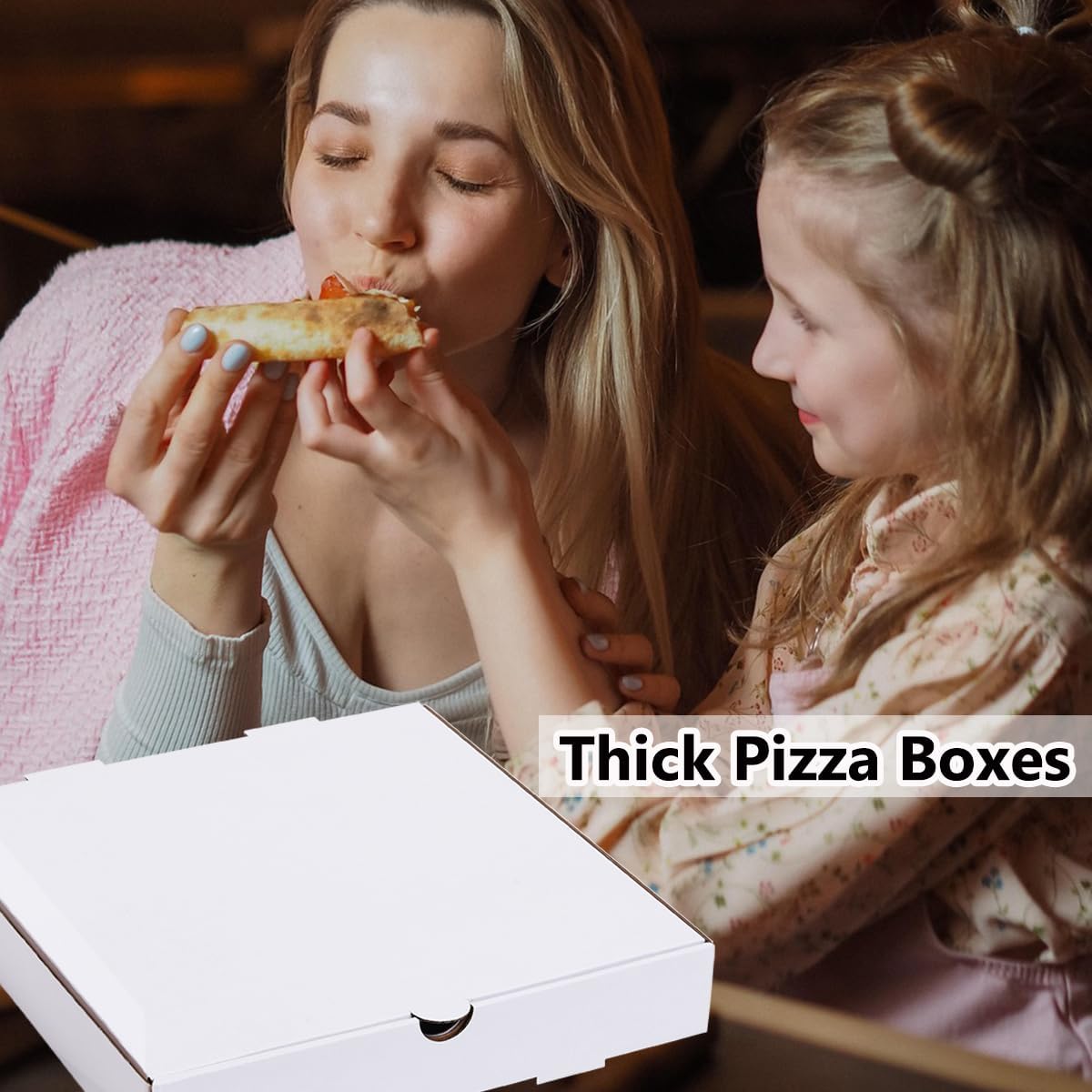 Pizza Boxes 14x14x2 Inch 10 Pack,Cardboard Pizza Box