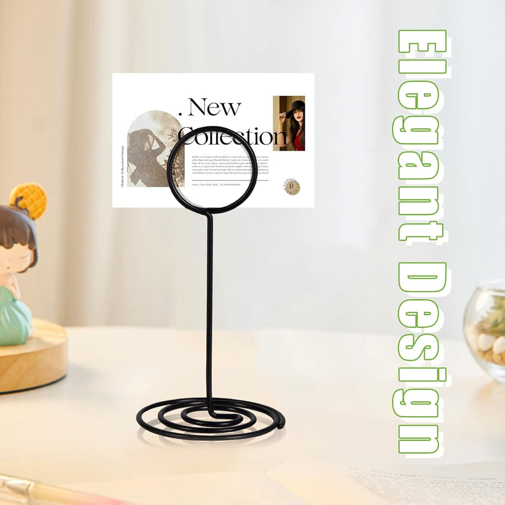 Table Number Holders, Simple Sign Stand Place Card Holder, Delicate Name Reusable Picture Memo Note Holder for