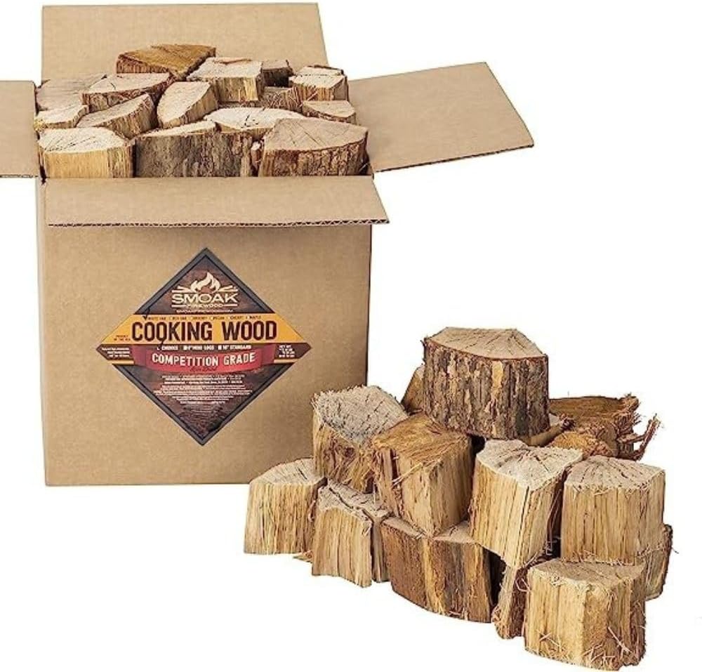 ’s Cooking Wood Chunks (Competition Grade) USDA Certified for Smoking, Grilling or Barbequing (Hickory 25-30lbs 1728