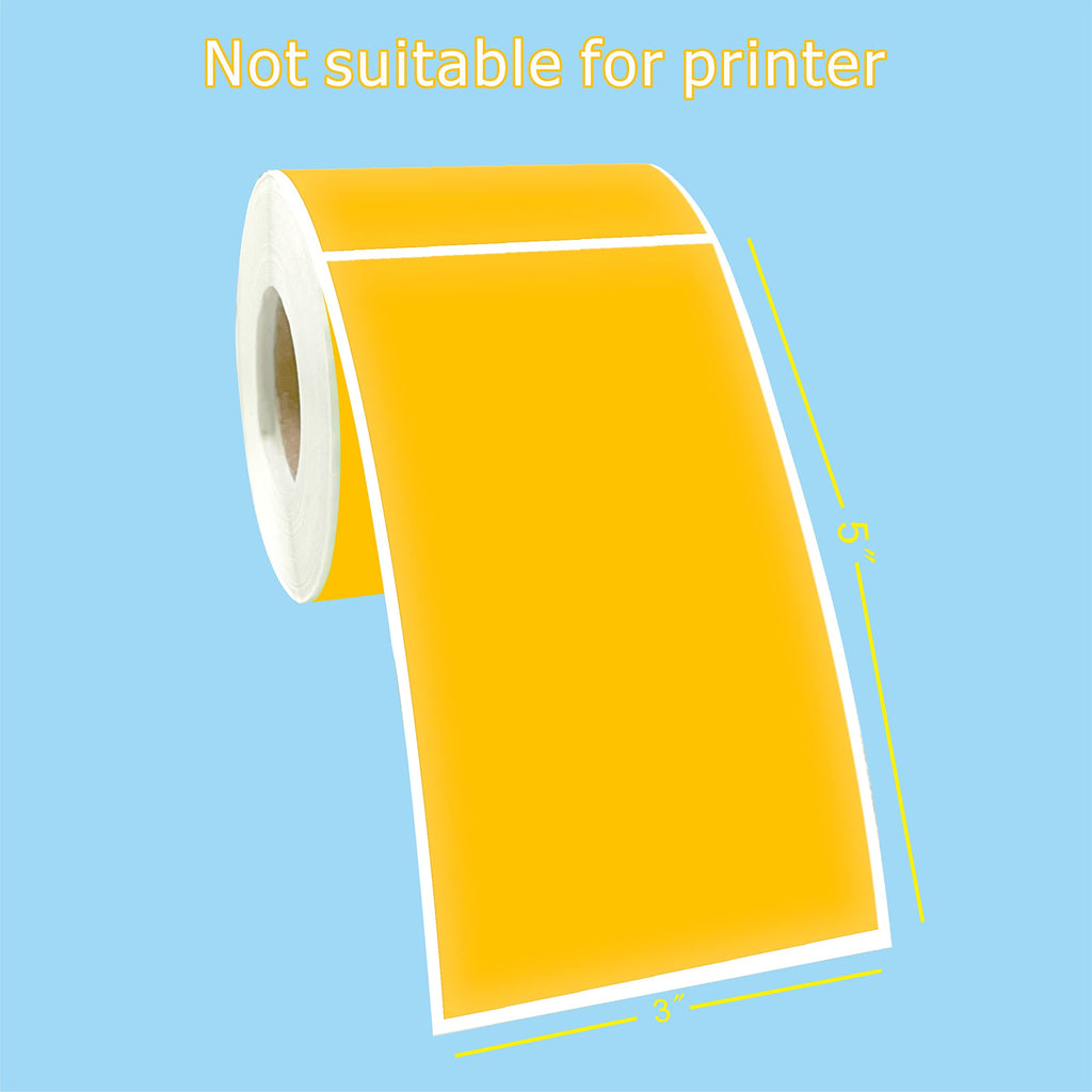 3 X 5 Inch Rectangle Adhesive Color Coding Stickers,Square Inventory Stickers -250 Per Dispenser Box(Fluorescent Orange)