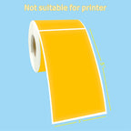 3 X 5 Inch Rectangle Adhesive Color Coding Stickers,Square Inventory Stickers -250 Per Dispenser Box(Fluorescent Orange)