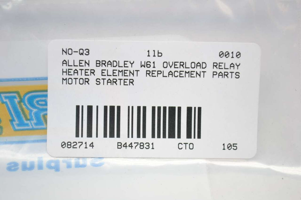 Allen Bradley W61 Overload Thermal Unit