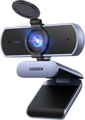 2K Webcam for PC Ultra HD 1080P Computer Webcam with Microphone, PC Camera with Privacy Cover, USB Web Camera for
