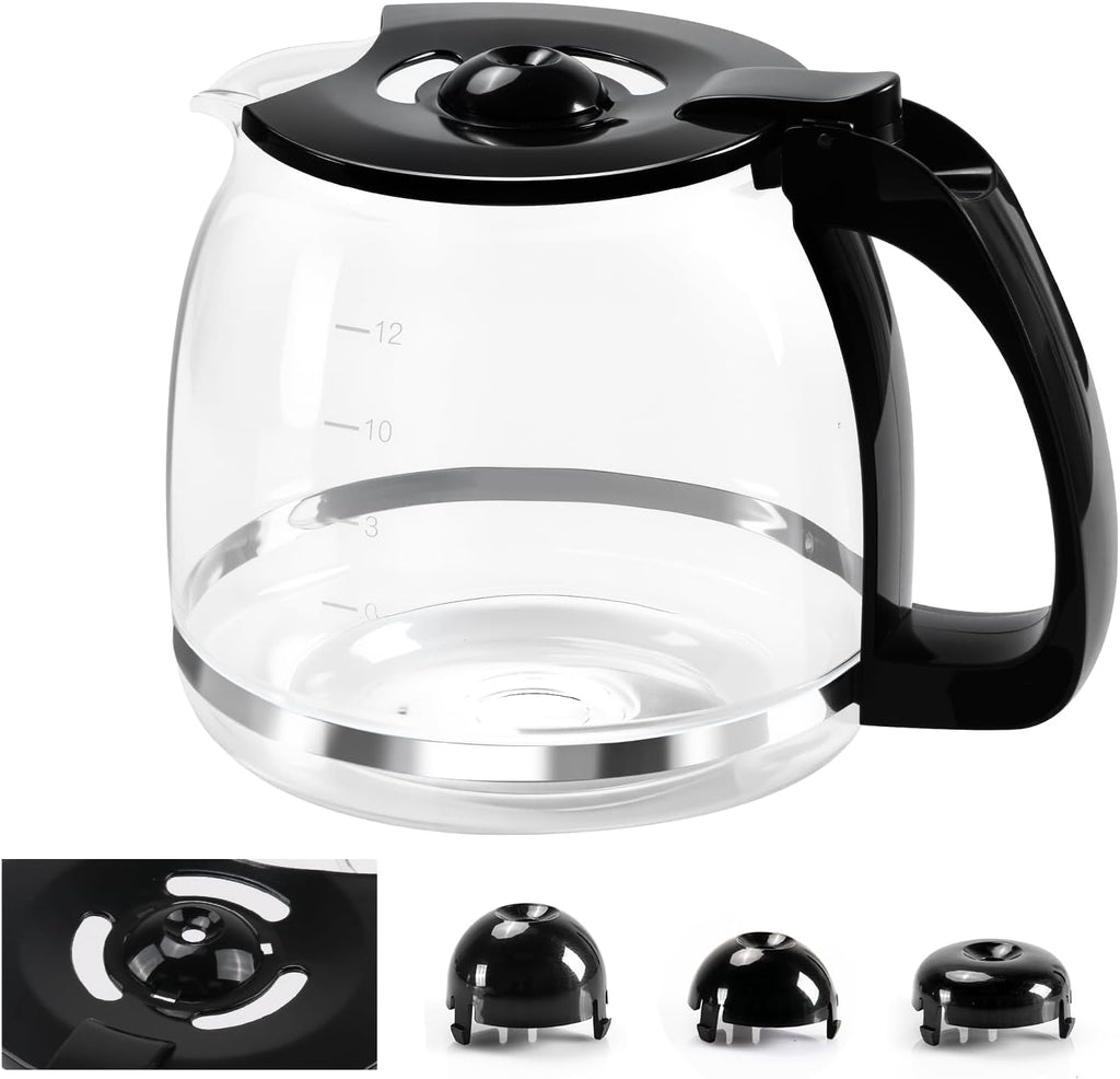 12 Cup Glass Coffee Carafe Pot Replacement for Mr Coffee and Black & Decker