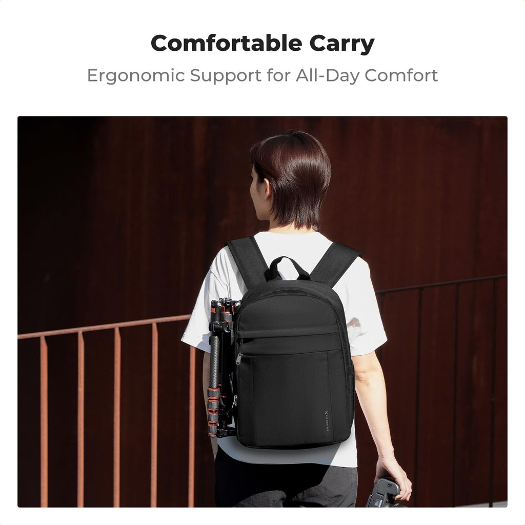Camera Backpack, Lightweight Camera Bag with Tripod Holder | Professional Bag for DSLR/SLR Mirrorless, with 14in