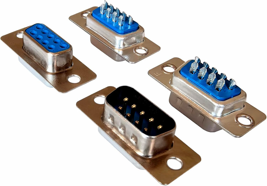10 Pack DB9 Solder Connector Adapter Kit, RS232 Serial Adapter