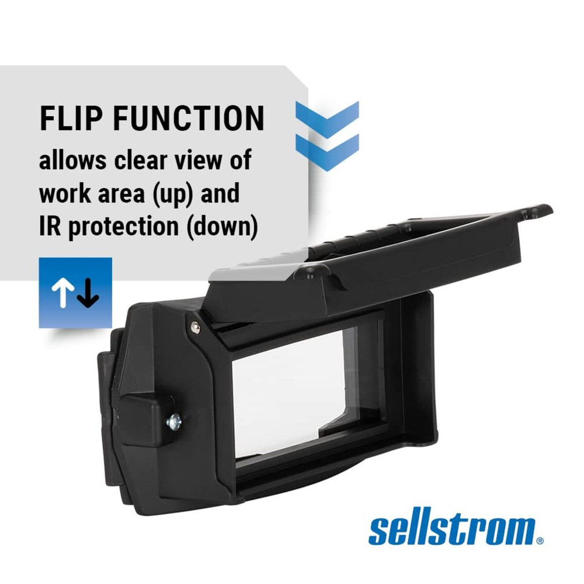 Flip Front Adapter for Welding Helmets - 6" x 3.3" x 2.2"