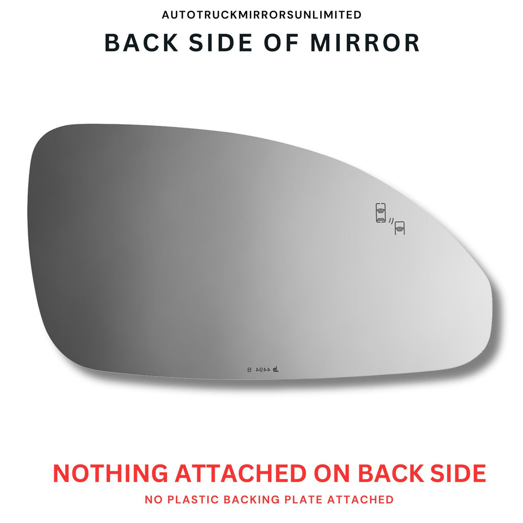Driver Side Mirror Replacement Glass + Glue for 13-17 Buick Enclave