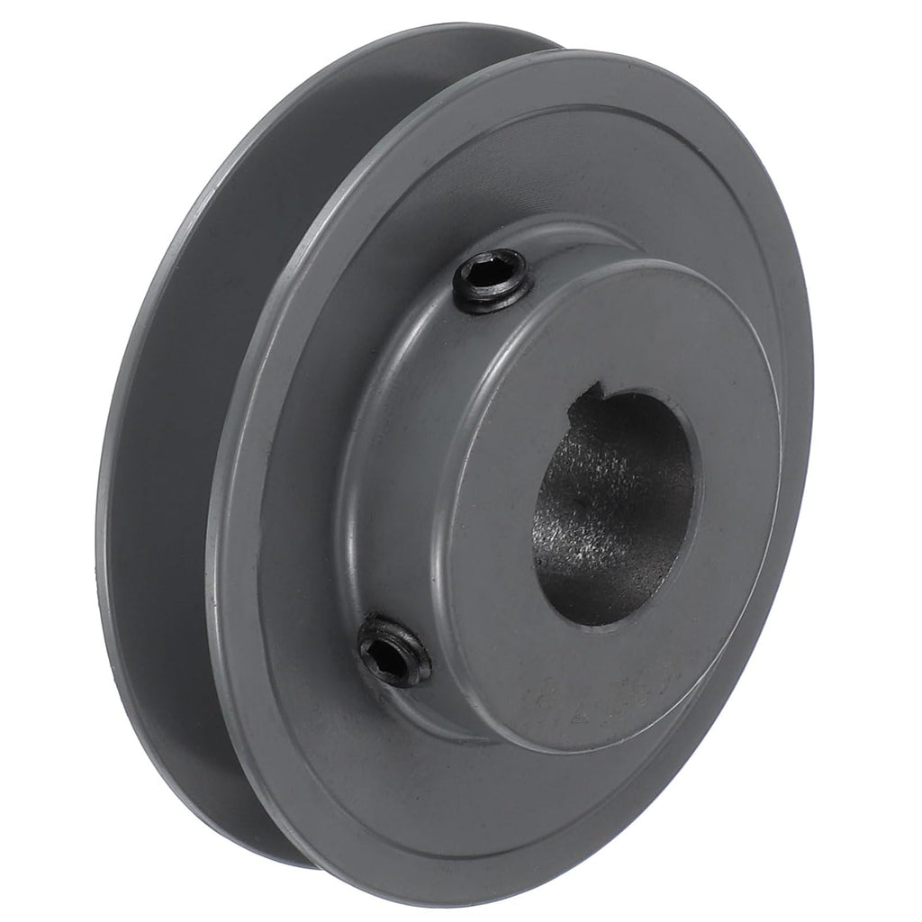 uxcell AK32-7/8 V-Belt Sheave 7/8" Bore, 3.25" OD, Single Groove Web Sheave