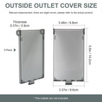 1-Gang Outdoor Outlet Cover, Type 3R Enclosure Cover for Wet Locations