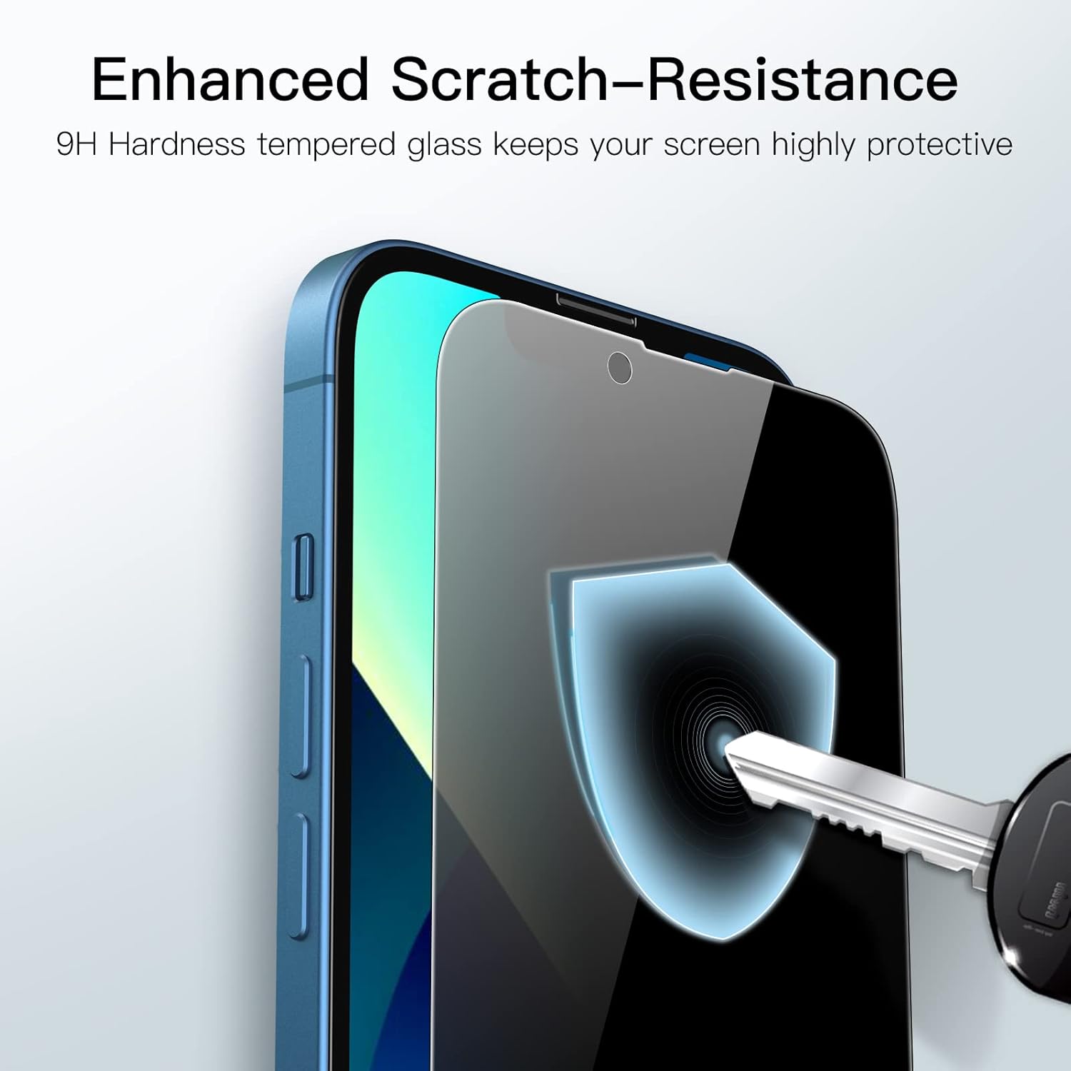 Privacy Full Coverage Screen Protector for iPhone 17e (2026) / iPhone 16e / iPhone 13/13 Pro, Anti-Spy Tempered Glass