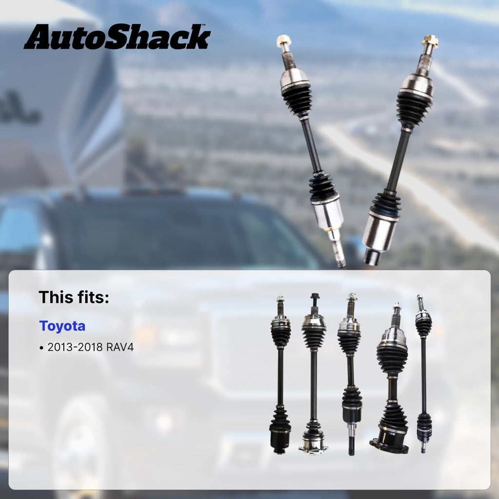 AutoShack Front CV Axle Shaft Assembly, 2pcs