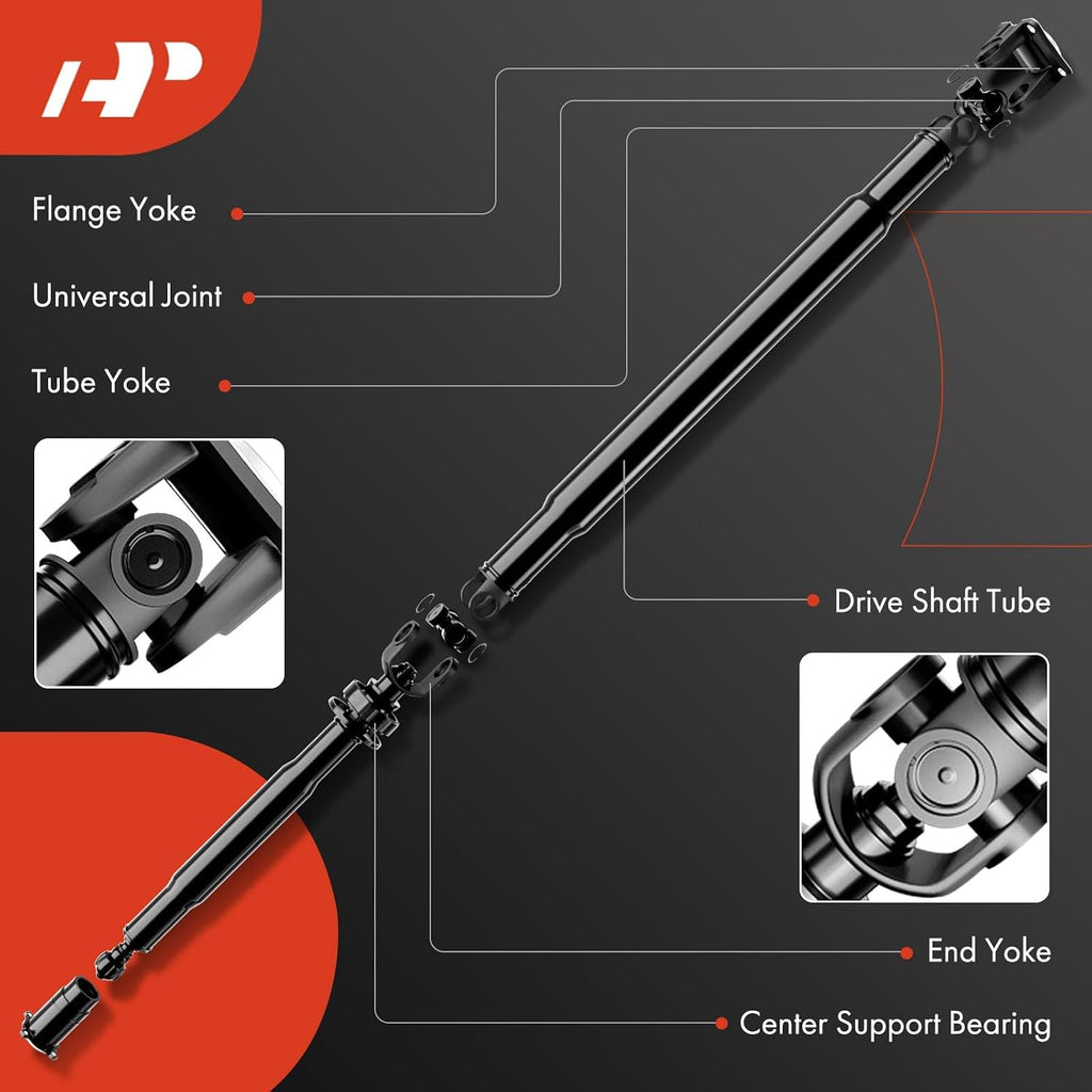 A-Premium Front Drive Shaft Driveshaft Assembly Compatible with Chevy & GMC