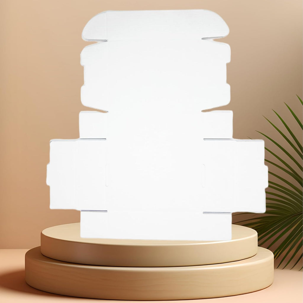 7x5x2 Inches 50 Pack White Corrugated Cardboard Shipping Boxes