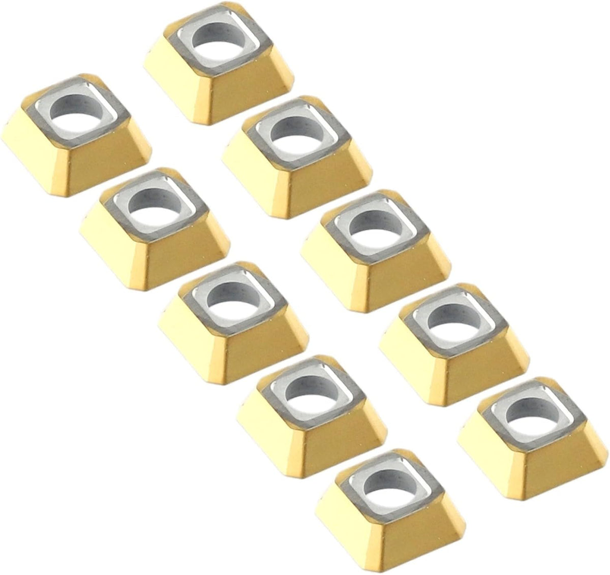 10 Pack SEKT1204 AFTN-XM LF6018 Carbide Milling Inserts for Steel Cast Iron Semi-Finishing and Finishing Compatible with SEHT1204 Toolholders High Grip
