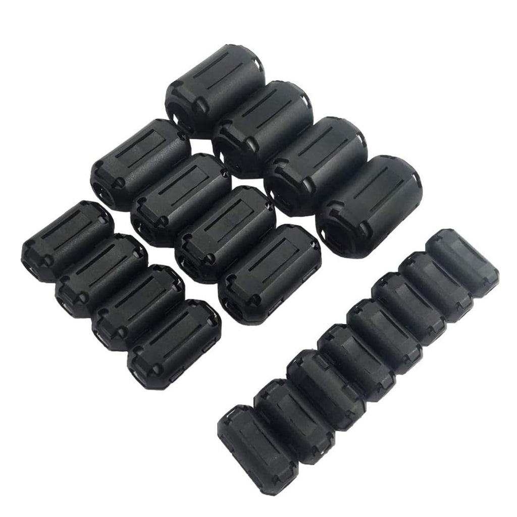 Clip-on Ferrite Choke Core 20 Pcs - Ferrite Bead RFI EMI Noise Suppressor