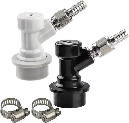 Ball Lock Disconnect Set, Keg Fittings, 5/16''Gas 1/4''Liquid Barbs | Ball Lock Keg Connectors Cornelius Corny Keg