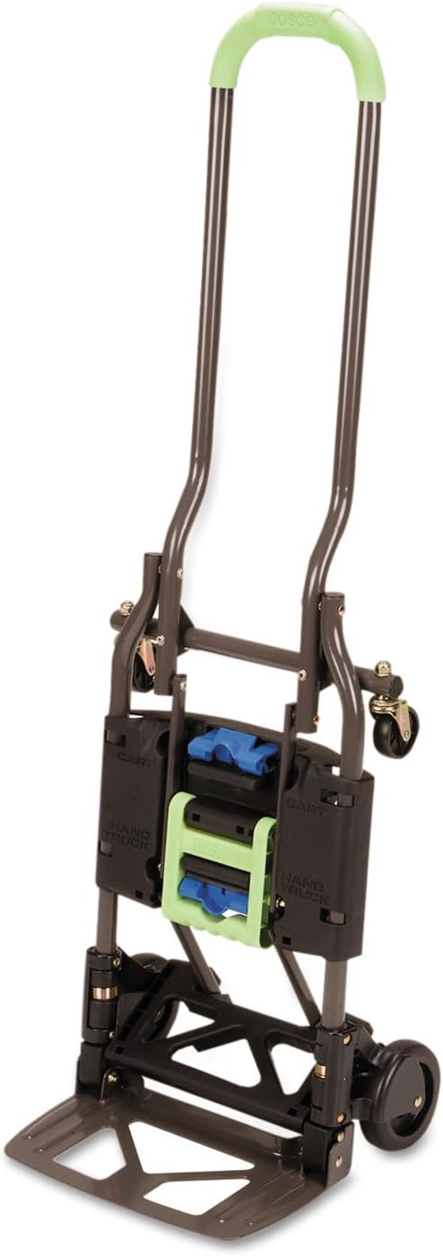 Shifter Multi-Position Folding Hand Truck and Cart, 300 lb. Weight Capacity, Green, 12222PBG1E
