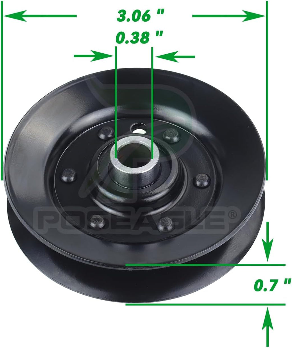 2 Pack 756-04325 Idler Pulley for Craftsman LT2000 T110 R110 Mower