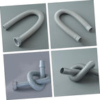 Angoily Flexible Drain Pipe 1m Extension for Washing Machine Bendable Drain Hose Replacement for Kitchen Sink Bath Sink