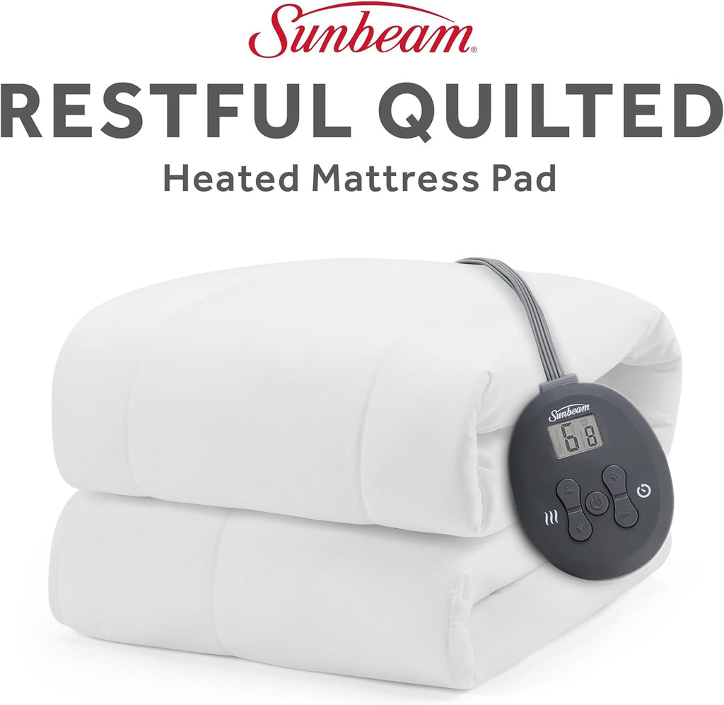 Heated Mattress Pad Quilted 12 Heat Deep Pocket Twin 75x39