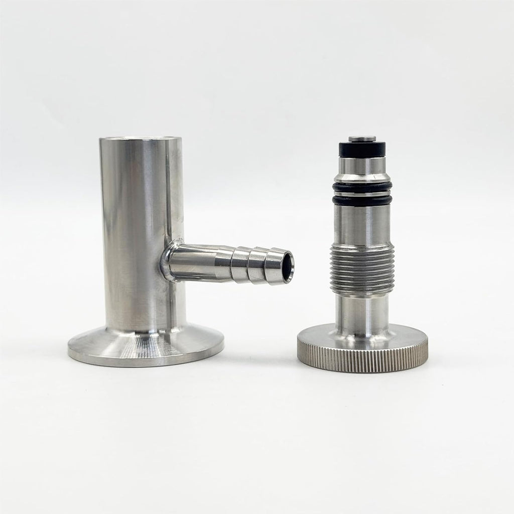 Sanitary 1.5" Tri Clamp Sample Valve, 1/2 inch Barb O.D