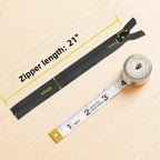 2PCS 21 Inch #5 Separating Waterproof Zippers for Sewing