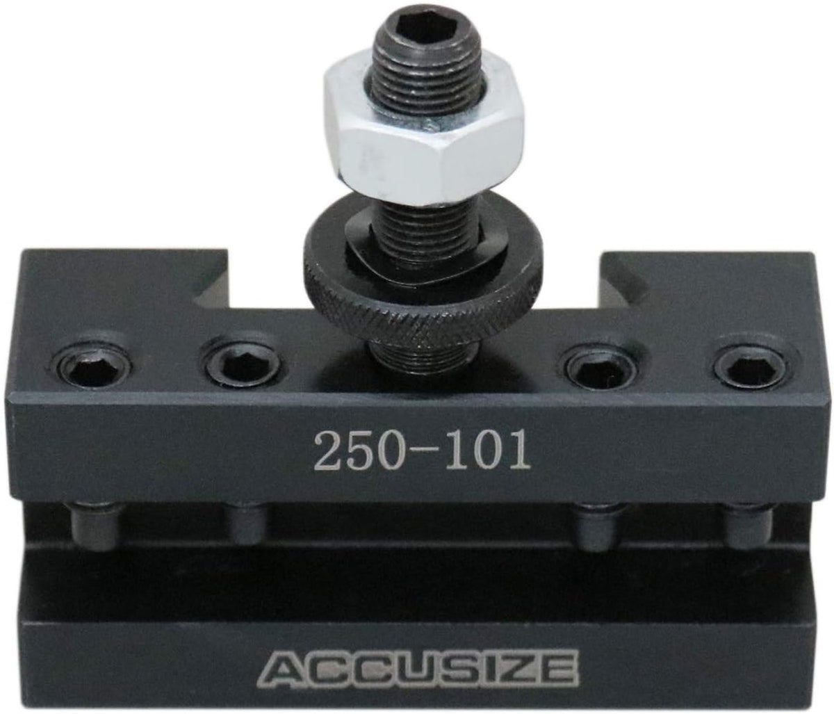 Accusize Industrial Tools AXA Turning and Facing Holder, for 1/2'' Turning Tools, Quick Change Tool Holder, Style 1, 0250-0101