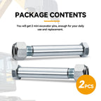 2 pcs 25mm/0.98inch Mini Excavator Pins Replaceable Mini Excavator Bucket Link Pin Attachments for Backhoe Accessories