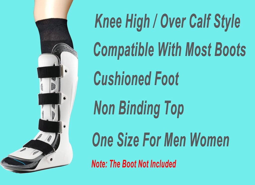 Walking Boot Socks Replacement Sock Liner for Orthopedic Walker Brace,Tube Socks Under Air Cam Walkers and Fracture
