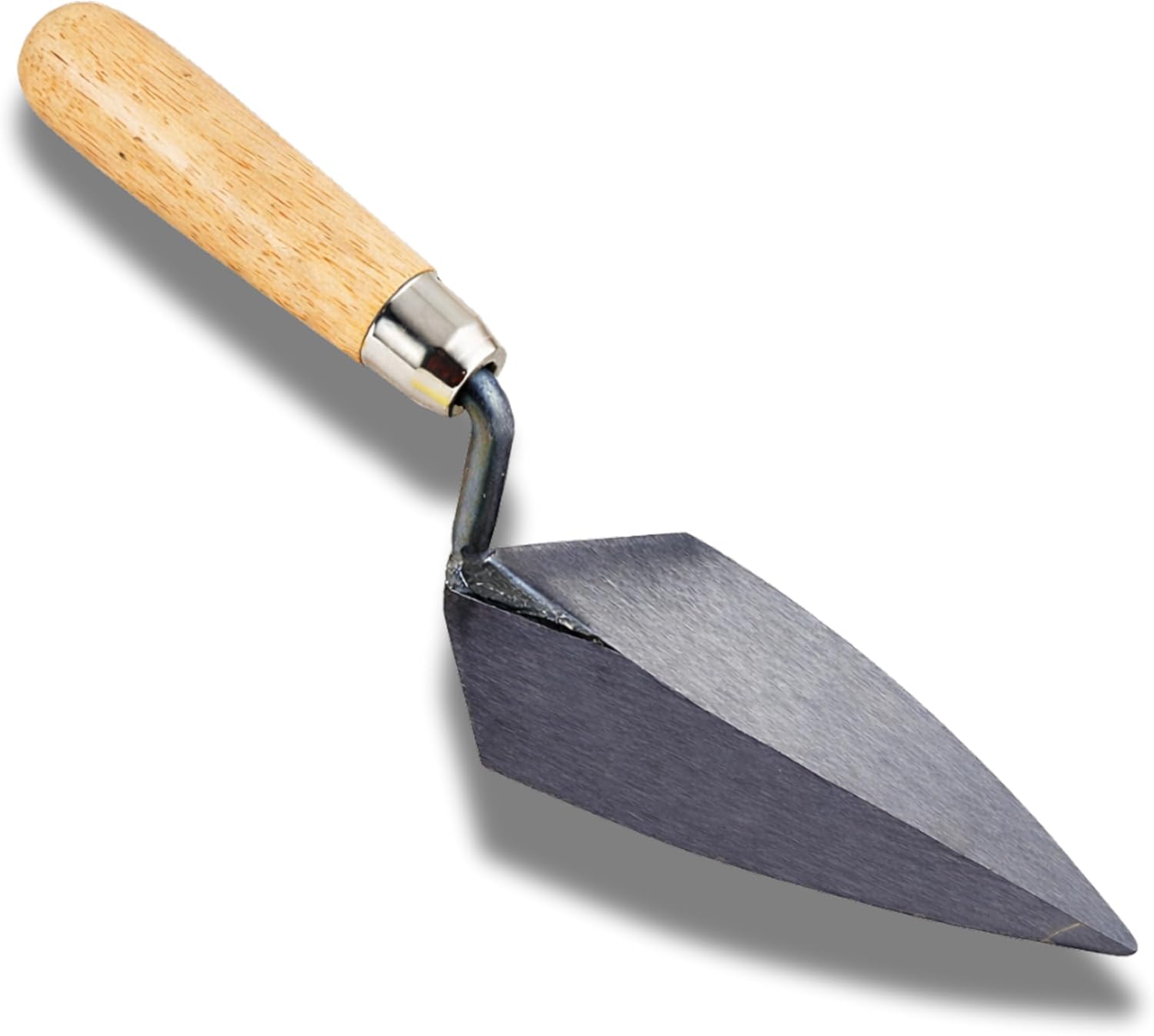 Pointing Trowel 7 in. x 3 in. with Wood Handle – Precision Masonry Tool for Tuckpointing, Detailing, and Repair