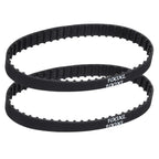 PATIKIL 2pcs 100XL Rubber Timing Belt 50 Teeth 10mm Width 5.08mm Pitch Synchronous Closed Loop Geared Drive Belt Black for Industrial