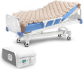 Alternating Air Pressure Mattress for Medical or Standard Bed with Electric Quiet Pump System and Pad Topper to