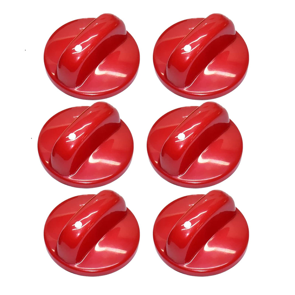6PCS Universal Gas Stove Control Knobs Replacement Gas Burner Range Control Knob Top Burner Control Dial Knob Range Oven Replacement Ignition Rotary Switch